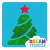 Classic Christmas Tree Glitter Tattoo Stencil - HP-215 (5pc Pack)