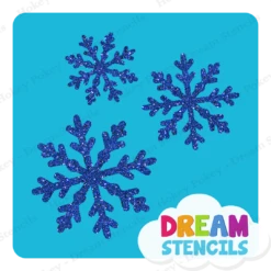 Snowflake Cluster Glitter Tattoo Stencil - HP-245 (5pc Pack)