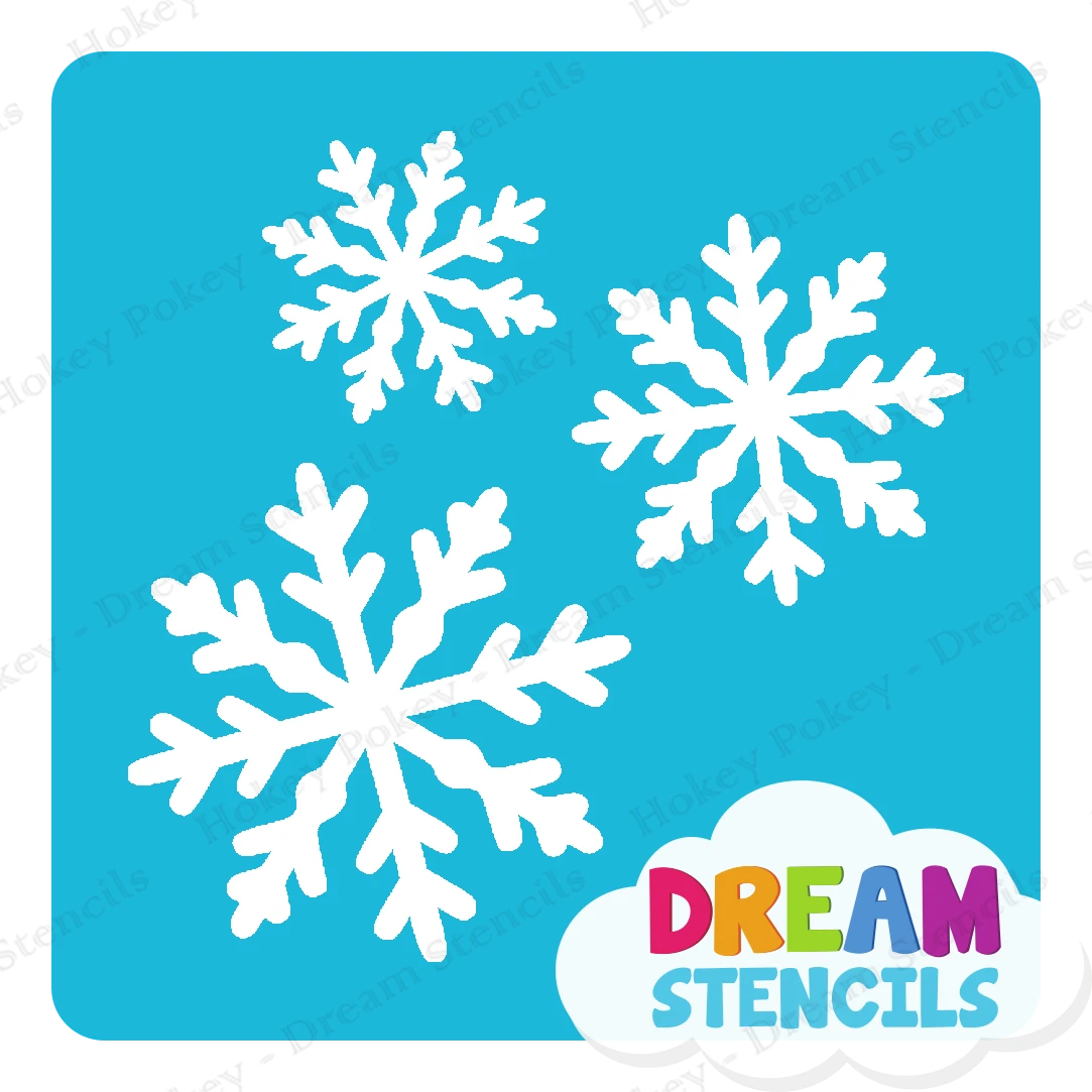 Snowflake Cluster Glitter Tattoo Stencil - HP-245 (5pc Pack) 2 Snowflake Cluster Glitter Tattoo Stencil - HP-245 (5pc Pack) - Image 2
