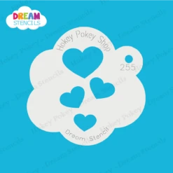 Cascading Hearts - Dream Stencil - 255
