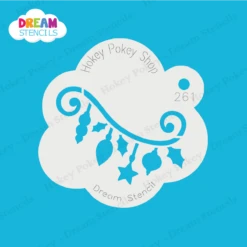 Hanging Ornaments - Dream Stencil - 261 -Painted Mold Supplies Store 0018802 hanging ornaments dream stencil 261