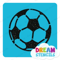 Soccer Ball Glitter Tattoo Stencil - HP-279 (5pc Pack)