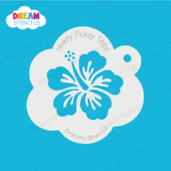 Tropical Hibiscus - Dream Mylar Stencil - 296