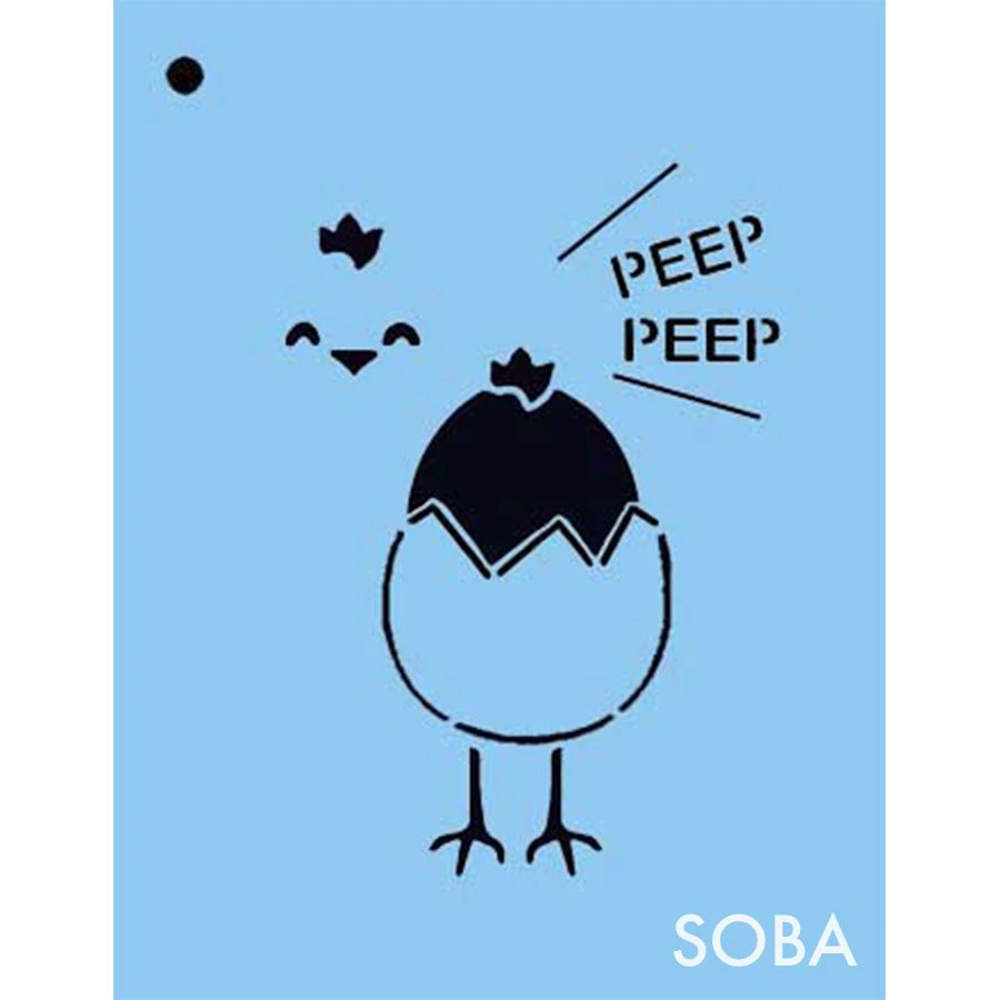 Peeps Stencil - SOBA-89 1 Peeps Stencil - SOBA-89