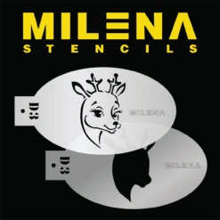 Milena Stencils - Deer - Stencil Set D3
