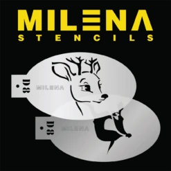 Milena Stencils - Reindeer - Stencil Set D8