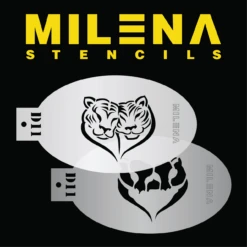 Milena Stencils - Tiger Heart - Stencil Set D11