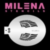 Milena Stencils - Wings - Stencil O9