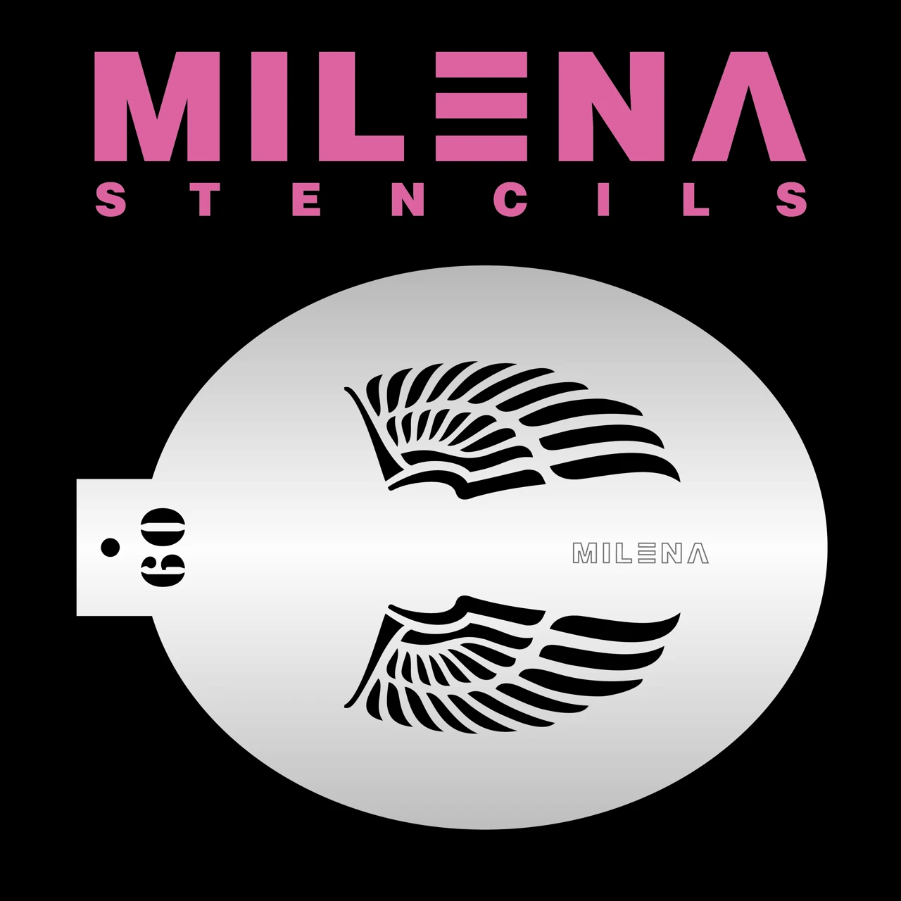 Milena Stencils - Wings - Stencil O9 1 Milena Stencils - Wings - Stencil O9