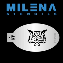 Milena Stencils - Owl - Stencil A9