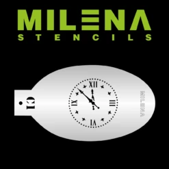 Milena Stencils - Small Clock - Stencil C1
