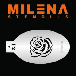 Milena Stencils - Tattoo Rose - Stencil F2