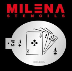 Milena Stencils - Playing Cards - Stencil P3