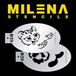Milena Stencils - Cute Cheetah - Stencil Set D29