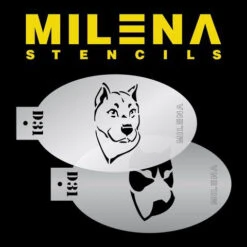 Milena Stencils - Pit Bull Dog - Stencil Set D31