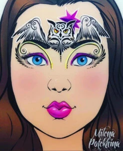 Milena Stencils - Owl - Stencil A9 -Painted Mold Supplies Store 0020139 milena stencils owl stencil a9