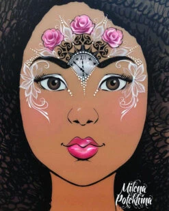 Milena Stencils - Paradise Crown - Stencil O15 -Painted Mold Supplies Store 0020205 milena stencils paradise crown stencil o15