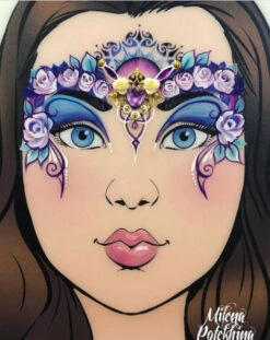 Milena Stencils - Paradise Crown - Stencil O15 -Painted Mold Supplies Store 0020206 milena stencils paradise crown stencil o15