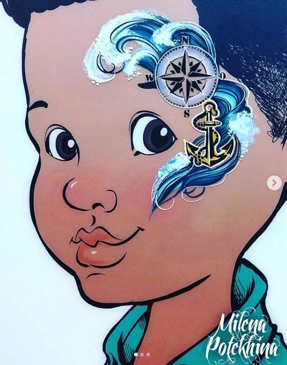 Milena Stencils - Anchor - Stencil P5 2 Milena Stencils - Anchor - Stencil P5 - Image 2