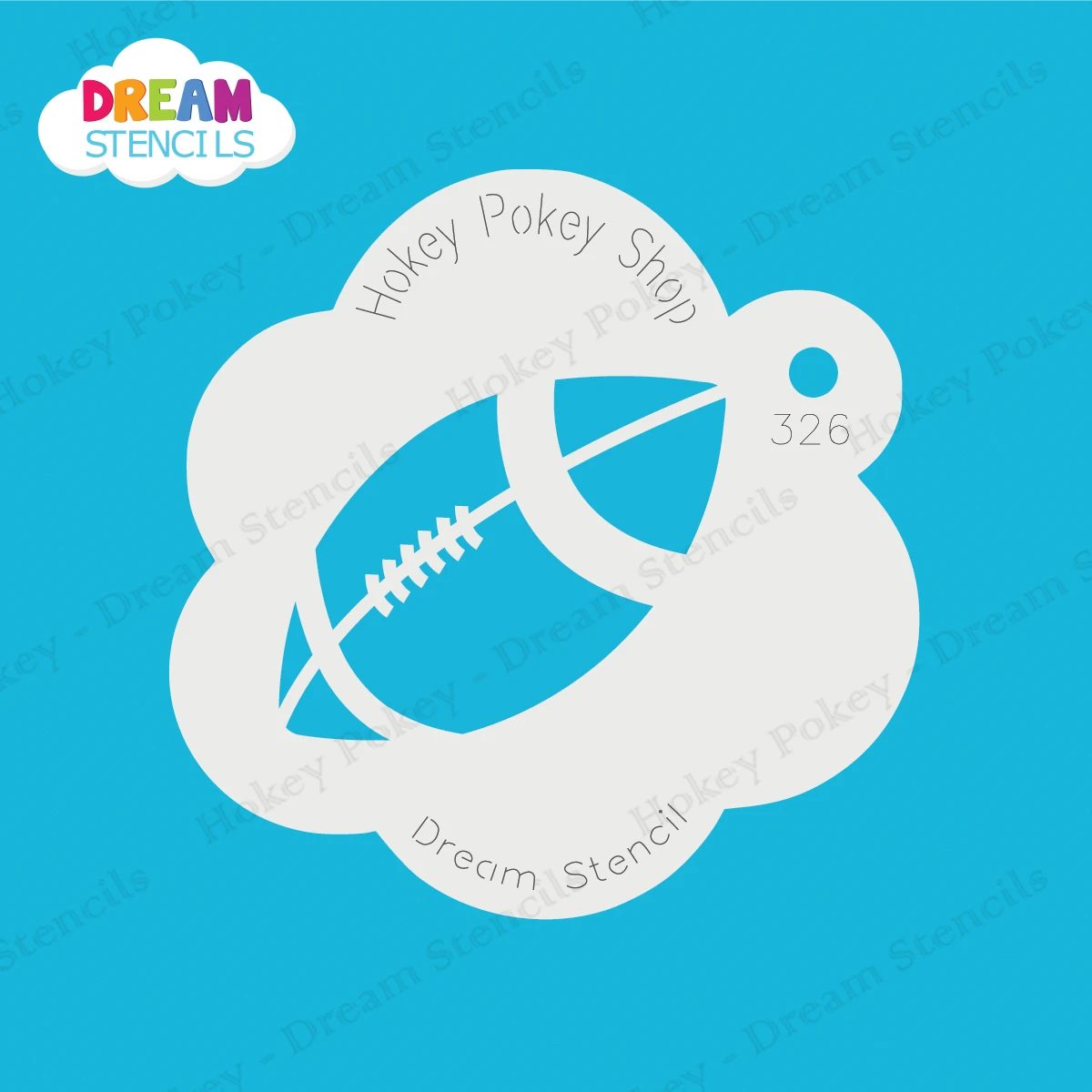 Football - Dream Stencil - 326 1 Football - Dream Stencil - 326