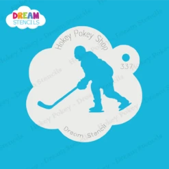 Hockey Player - Dream Stencil - 337 5 Hockey Player - Dream Stencil - 337 -Painted Mold Supplies Store 0020441 hockey player dream stencil 337