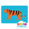 Walking Tiger Glitter Tattoo Stencil - HP-324 (5pc Pack)