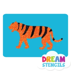 Walking Tiger Glitter Tattoo Stencil - HP-324 (5pc Pack)