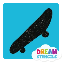Skateboard Glitter Tattoo Stencil - HP-338 (5pc Pack)