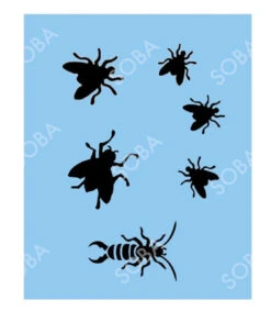 Flies Stencil - QEZ90