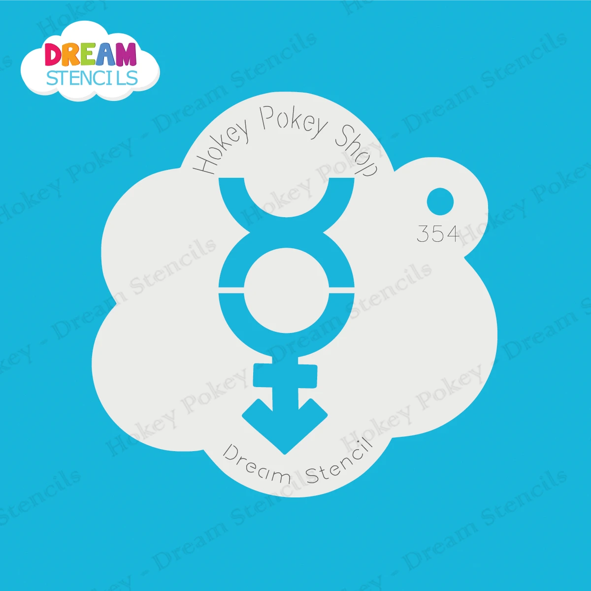 Non-binary Symbol - Dream Stencil - 354 1 Non-binary Symbol - Dream Stencil - 354