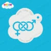 LGBT Infinity Symbol - Dream Stencil - 355