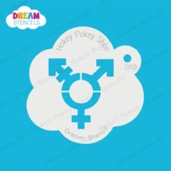 Transgender Symbol - Dream Stencil - 360