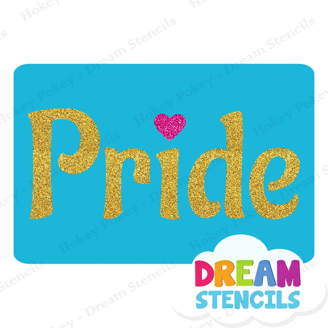 Pride - Glitter Tattoo Stencil - HP-370 (5pc Pack) 1 Pride - Glitter Tattoo Stencil - HP-370 (5pc Pack)