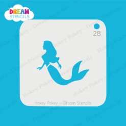 Swimming Mermaid - Dream Stencil - 28