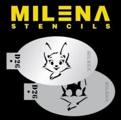 Milena Stencils - Perky Fox - Stencil Set D26