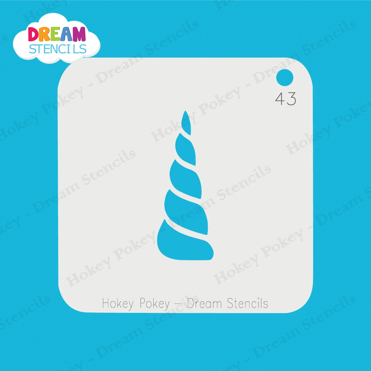 Unicorn Horn - Dream Stencil - 43 1 Unicorn Horn - Dream Stencil - 43