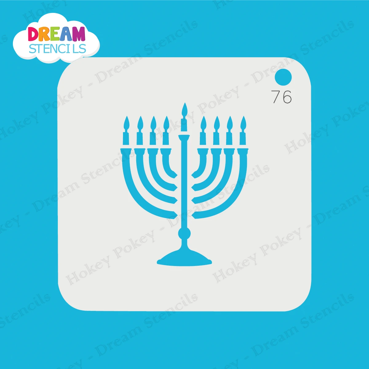 Menorah - Dream Stencil - 76 1 Menorah - Dream Stencil - 76