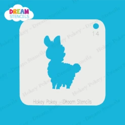 Baby Llama - Dream Stencil - 14 -Painted Mold Supplies Store 0024457 baby llama dream stencil 14