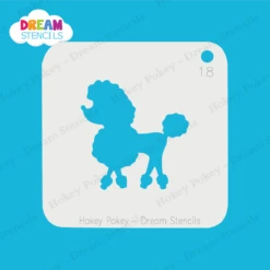 Poodle - Dream Stencil - 18 -Painted Mold Supplies Store 0024464 poodle dream stencil 18