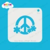 Flower Round Peace Sign - Dream Stencil - 25