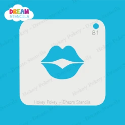 Lips - Dream Stencil - 81 -Painted Mold Supplies Store 0024560 lips dream stencil 81