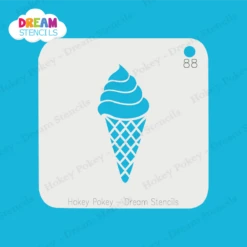 Ice Cream - Dream Stencil - 88 -Painted Mold Supplies Store 0024572 ice cream dream stencil 88