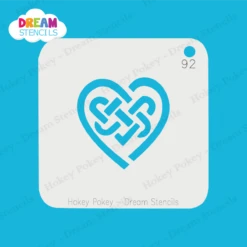 Celtic Heart Knot - Dream Stencil - 92 6 Celtic Heart Knot - Dream Stencil - 92 -Painted Mold Supplies Store 0024576 celtic heart knot dream stencil 92