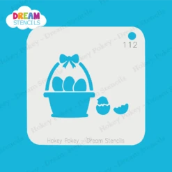 Easter Basket - Dream Stencil - 112 -Painted Mold Supplies Store 0024615 easter basket dream stencil 112