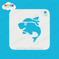 Pirate Shark - Dream Stencil - 168 6 Pirate Shark - Dream Stencil - 168 -Painted Mold Supplies Store 0024693 pirate shark dream stencil 168