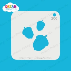Acorns - Dream Stencil - 206 -Painted Mold Supplies Store 0024763 acorns dream stencil 206