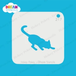 Stretching Cat - Dream Stencil - 217 -Painted Mold Supplies Store 0024786 stretching cat dream stencil 217
