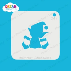 Sitting Elf - Dream Stencil - 247 -Painted Mold Supplies Store 0024855 sitting elf dream stencil 247