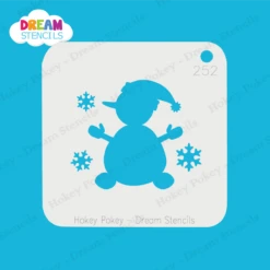 Jolly Snowman - Dream Stencil - 252 6 Jolly Snowman - Dream Stencil - 252 -Painted Mold Supplies Store 0024865 jolly snowman dream stencil 252