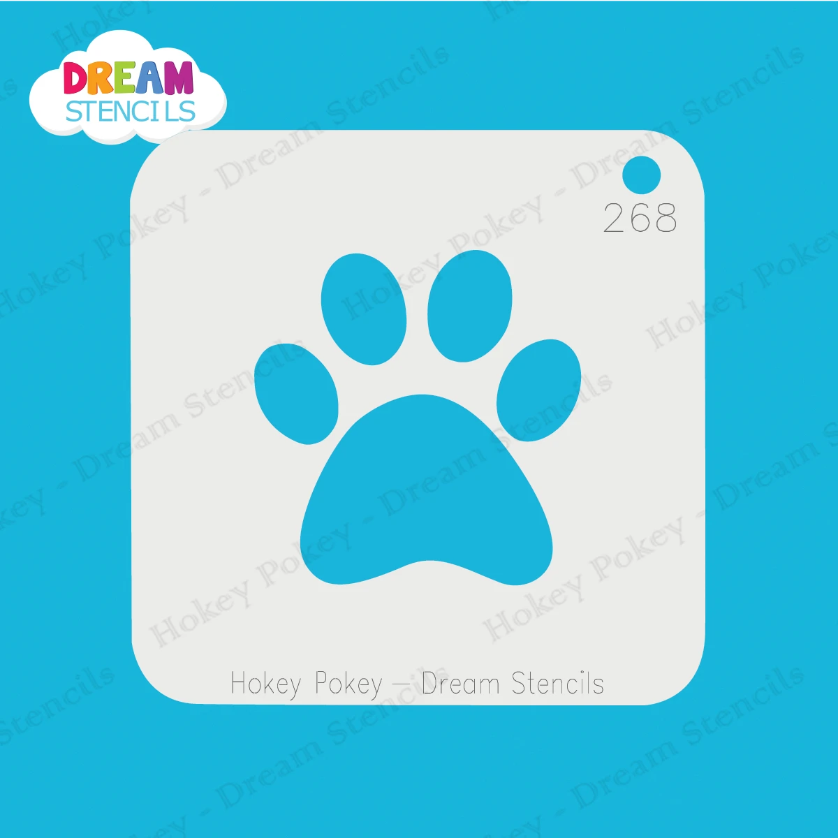 Paw Print - Dream Stencil - 268 3 Paw Print - Dream Stencil - 268 - Image 3